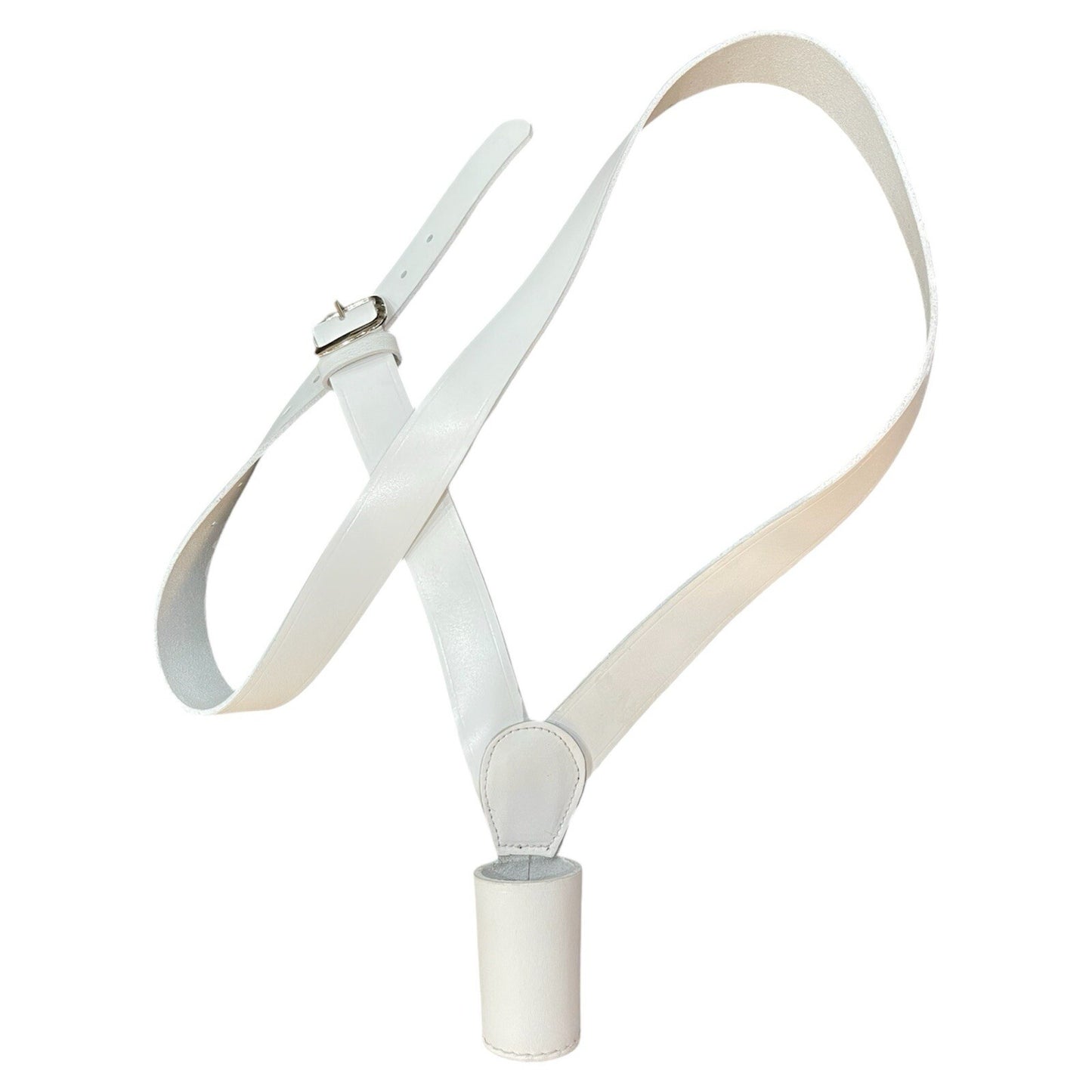 FLAG POLE HOLDER CROSS BELT CARRIER BROWN, BLACK, WHITE LEATHER PARADE ARMY