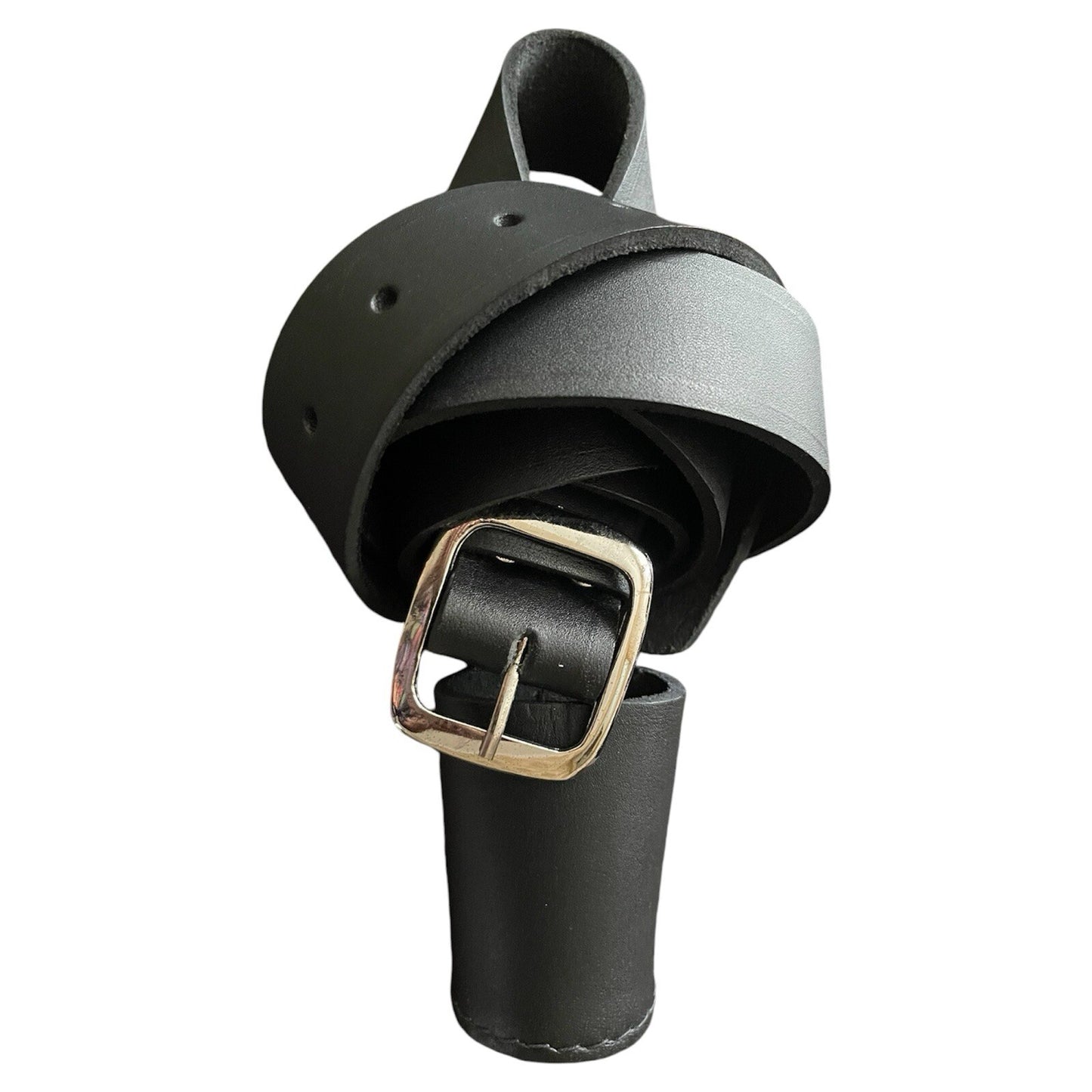 FLAG POLE HOLDER CROSS BELT CARRIER BROWN, BLACK, WHITE LEATHER PARADE ARMY