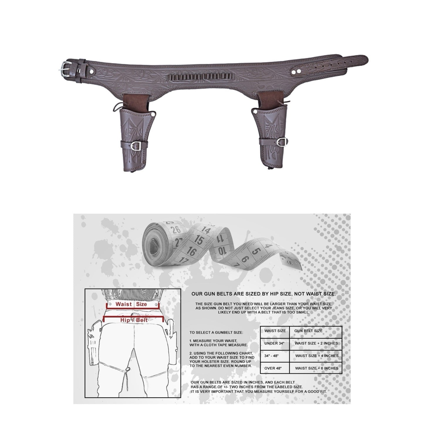 COWBOY GUN REVOLVER HOLSTER BELTS GENUINE LAETHER BROWN TAN BLACK COLOUR UNISEX