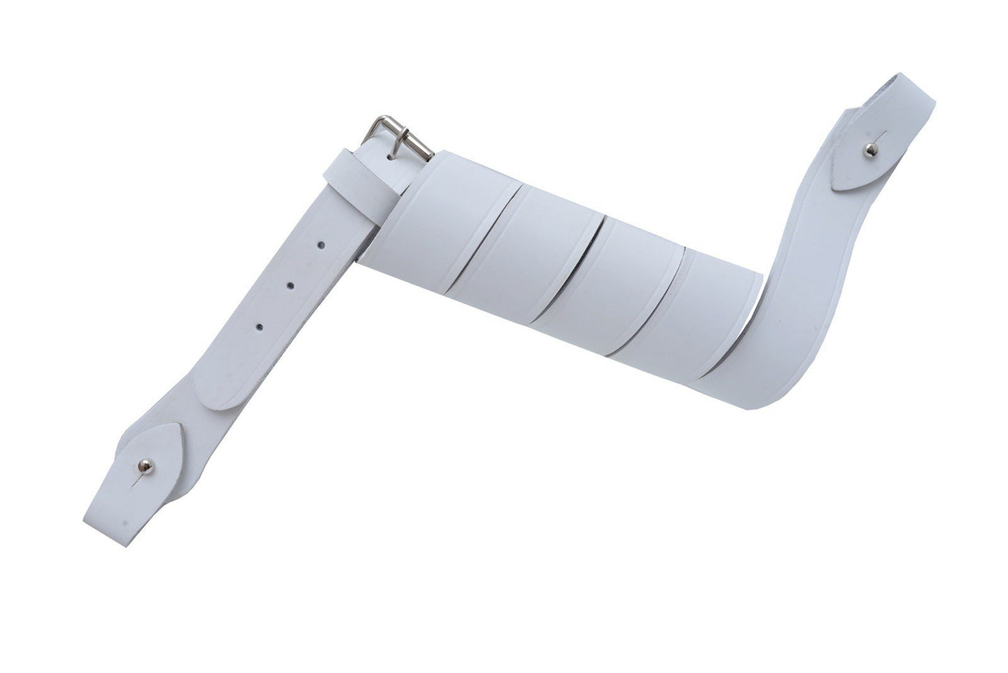 Sam Browne Belt Genuine Leather Complete British Military cross Strap ARMY White